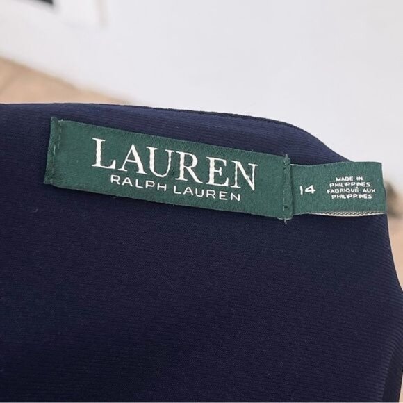 Lauren Ralph Faux Wrap Dress - Picture 6 of 7